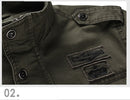 Jaqueta Tática Militar Masculina — Múltiplos Bolsos, Corta-Vento e Resistente