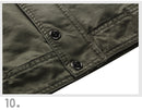 Jaqueta Tática Militar Masculina — Múltiplos Bolsos, Corta-Vento e Resistente