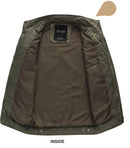 Jaqueta Tática Militar Masculina — Múltiplos Bolsos, Corta-Vento e Resistente