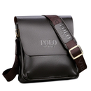 Bolsa masculina de ombro Polo.  Couro  - Estilo e Praticidade