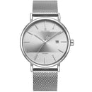 Relógio Masculino em Aço Inoxidável - MeshElegance Pro