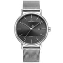 Relógio Masculino em Aço Inoxidável - MeshElegance Pro