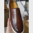 Sapato Mocassim de Luxo Vezzen - Couro texturizado, Estilo Office com Toque Casual: Conforto e Elegância